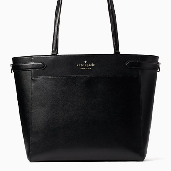 NWT Kate Spade Staci laptop tote + card case lanyard + large wallet 3PC Set - Picture 2 of 15